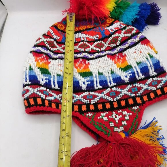 Unisex Peruvian Hat Hand Knitted Warm Winter